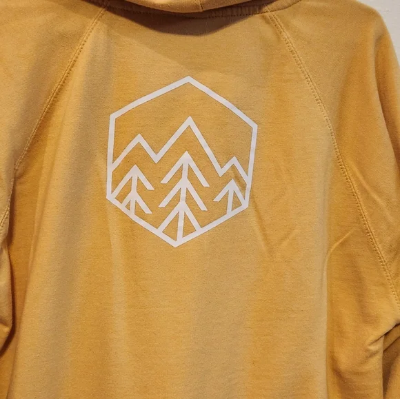 Men's Yellow Hoodie Size XL - Picture 3 of 6